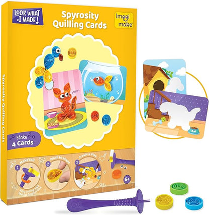 Imagimake 5 in 1 Awesome Craft Kit | Over 15 Projects - Creative DIY Arts & Crafts, Craft Kit for Kids | Gifts for 5 6 7 8 9 10 11 12 Years Old Girls & Boys | Kids Toys, Arts and Crafts for Kids