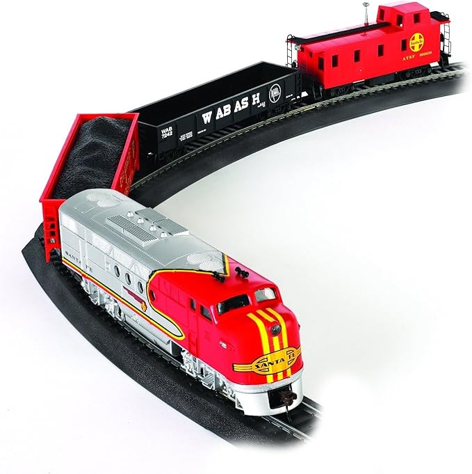Bachmann Trains - Santa Fe Flyer Ready To Run Electric Train Set - HO Scale 19.50 x 3.00 x 13.25 Inches