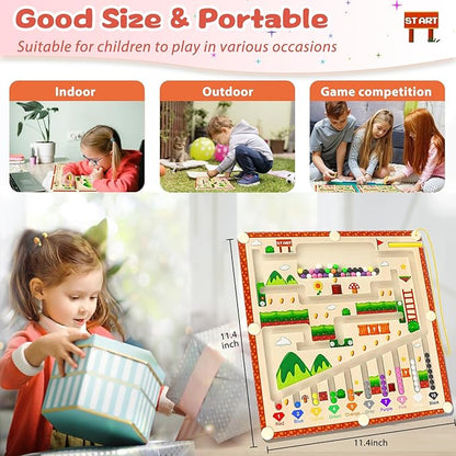 Magnetic Color and Number Maze toys (Magent Toys-Game, medium size), YJ-020