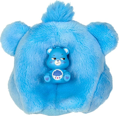Barbie Cutie Reveal Care Bears Series Doll & Accessories Set with Grumpy Bear Plush Costume & 10 Surprises Including Color Change & Mini Bear
