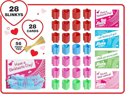 Just Play Slinky® Gram Seasonal Class Party Kit, 112-pieces, Kids Art and Craft Activity Set, Fidget Toy, Kids Toys for Ages 5 Up