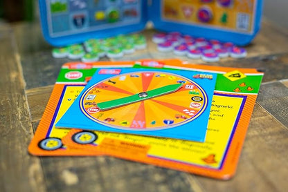 Bendon TS Shure Big Rig Trucks Bingo Games Mini Magnetic Activity Tin with Spinner and Foam Magnet Sheet 50523