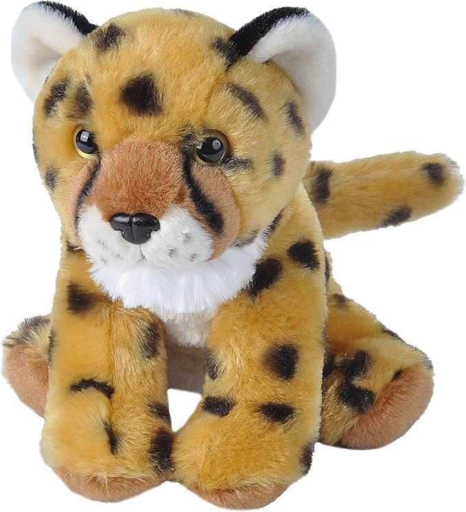 Wild Republic Cheetah Baby Plush, Stuffed Animal, Plush Toy, Gifts for Kids, Cuddlekins 8 Inches