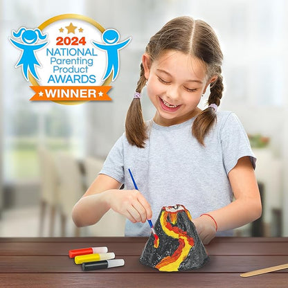 National Geographic Ultimate Volcano Kit – Erupting Volcano Science Kit for Kids, 3X More Eruptions, Pop Crystals Create Exciting Sounds, STEM Science & Educational Toys (Amazon Exclusive)