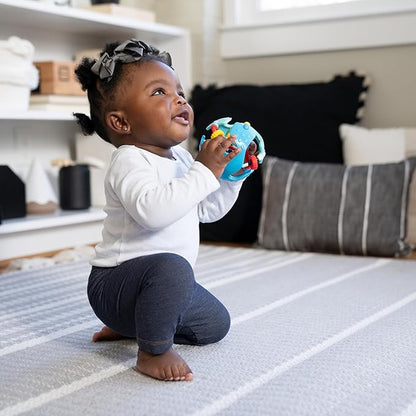 Baby Einstein Rattle & Sense Sensory Ball, Multisensory Baby Toy with Bead Chasers, Rattle Sounds & Textures, Easy to Grasp, Ages 3 Months+