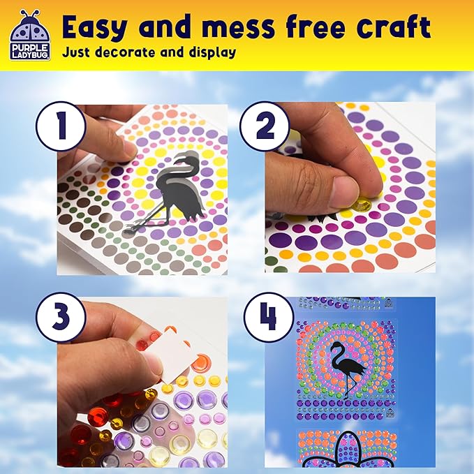 SUNGEMMERS Window Art Kids Crafts - Fun Arts and Crafts for Kids Ages 8-12 & Birthday Gifts for Girls 6 7 8 9 10 Year Old - Crafts for Girls 8-12, Valentines Gifts for Kids 6-8 7-10, Toys for Ages 5-7