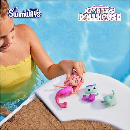 SwimWays Gabby's Dollhouse Dive Characters 3-Pack, Swimming Pool Accessories & Kids Pool Toys, Pool Party Supplies & Water Toys for Kids Aged 5 & Up