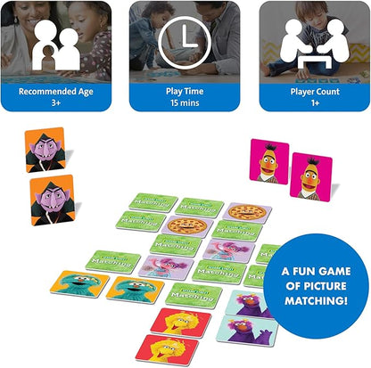 Wonder Forge Sesame Street Memory Matching Game: Fun Toddler Learning Toys & Games for Kids Ages 3-5, Ideal for Family Play & Education