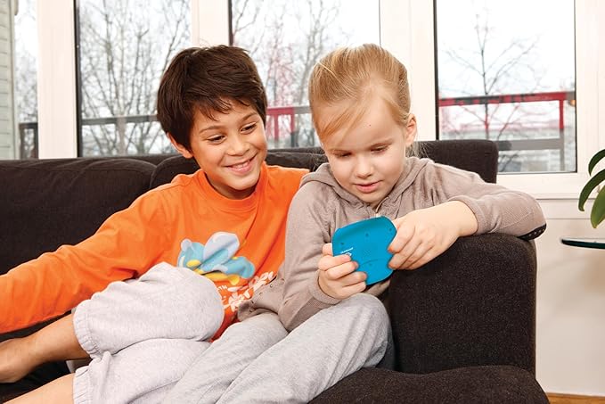 LEXiBOOK, Paw Patrol, Bilingual Interactive Card Reader, Audio Toy to Learn English and Spanish, 150 Double-Sided Educational Cards, Educational Quiz & flashcard Machine, Blue/red, JCR10PAi2