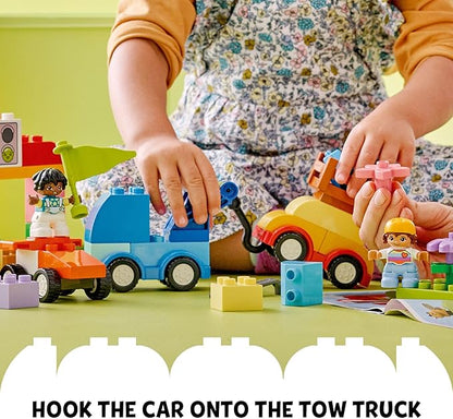 LEGO DUPLO Classic Cars and Trucks Brick Box Building Blocks - Learning & Educational STEM Toys for Toddlers, Ages 1.5+ Years - Develops Fine Motor Skills - Gift for Toddler Birthday - 10439
