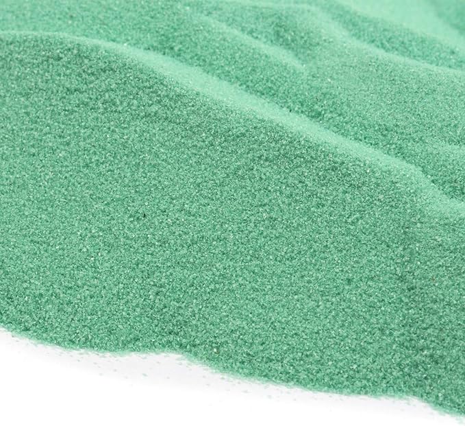 Shiny Stone Colorful Sand,Rainbow Sand,Art Sand,Colored Sand,Craft Sand,Decorative Wedding Vibrant Sand, 250g/0.55lb/8.81oz for Wedding Succulent Terrarium Vase (Pea Green)