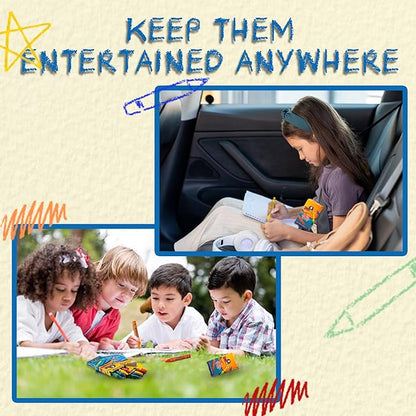 Bedwina Bulk Crayons - 576 Crayons - Case of 144 4-Packs, Premium Color Crayons Bulk School Supplies for Kids and Toddlers Bulk Non-Toxic for Party Favors, Restaurants, Goody Bags Stocking Stuffers