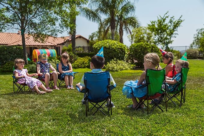 Pacific Play Tents Sapphire Blue Kids Super Folding Chair (56132)