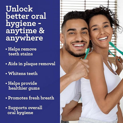 GuruNanda Folding Toothbrush with Built-in Cover, Perfect for Travel, Hiking & Camping, Compact & Portable, On-The-go Toothbrush with Soft Bristles & Ergonomic Handle, for Adults & Kids (1 Count)