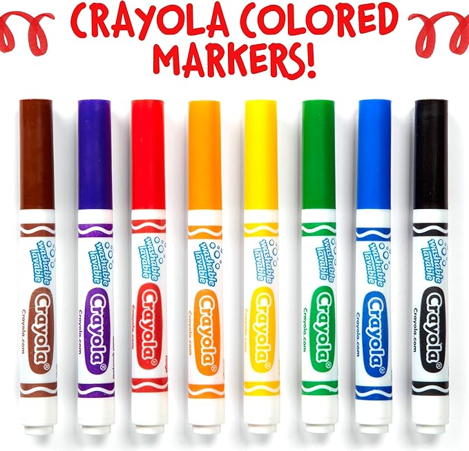 Crayola Washable Markers - Orange (12ct), Kids Broad Line Markers, Bulk Markers for Classrooms & Teachers