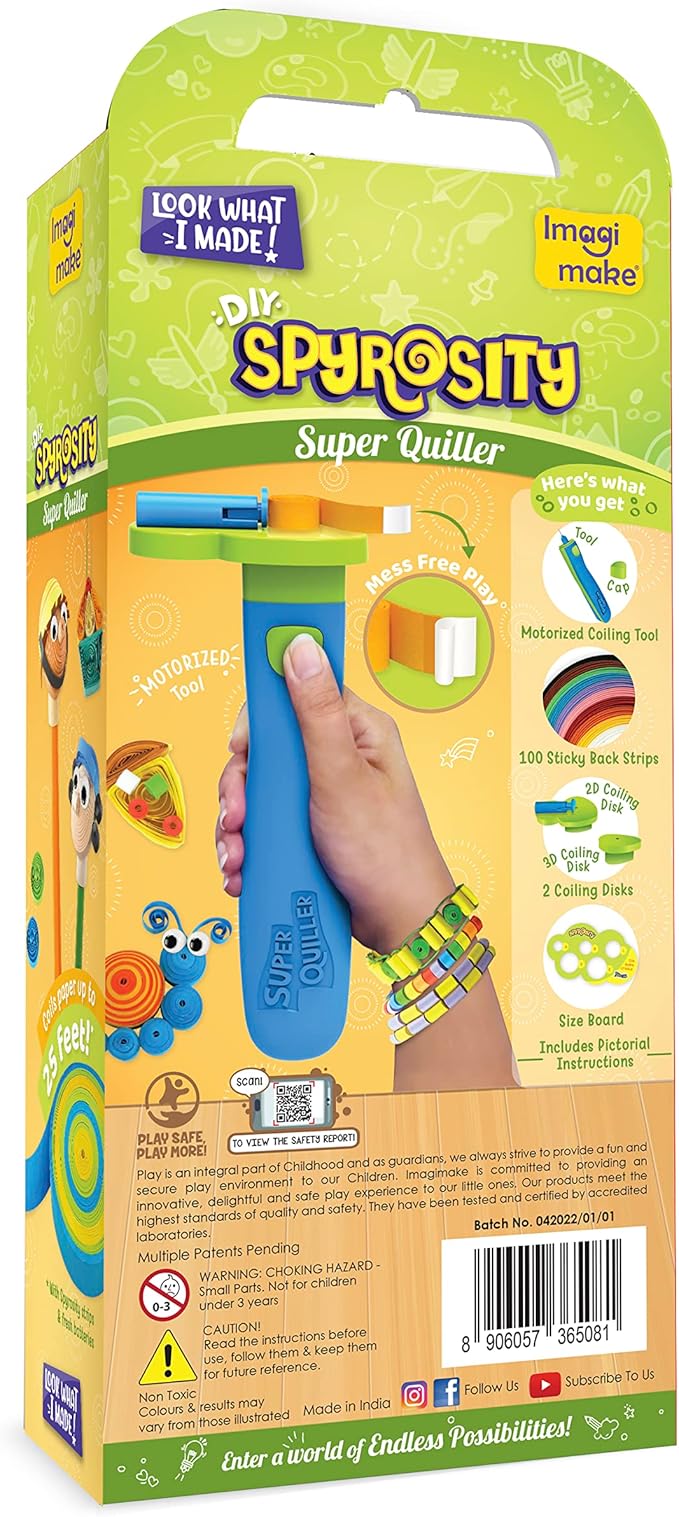 Quill On Spyrosity Super Quiller with Electric Quilling Tool | Paper Quilling Kit | Crafts for Girls Ages 8-12 | Craft Kit | 8 Year Old Girl Birthday Gift