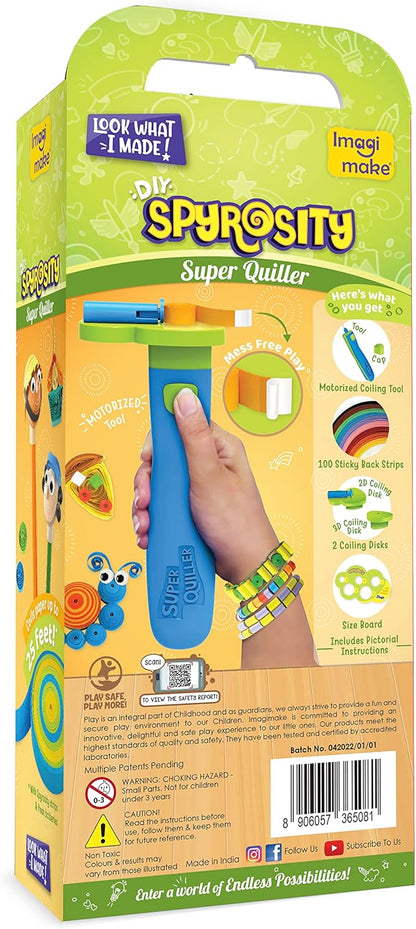 Quill On Spyrosity Super Quiller with Electric Quilling Tool | Paper Quilling Kit | Crafts for Girls Ages 8-12 | Craft Kit | 8 Year Old Girl Birthday Gift