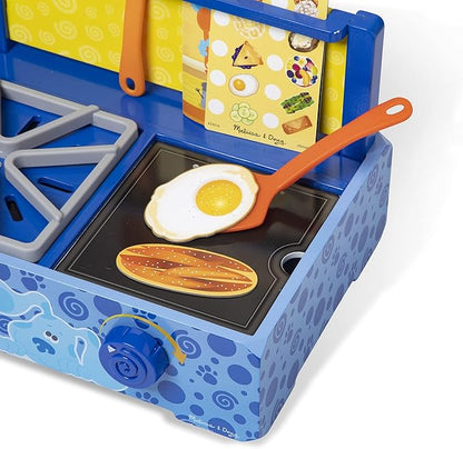 Melissa & Doug Blue's Clues & You! Wooden Cooking Play Set (42 Pieces)