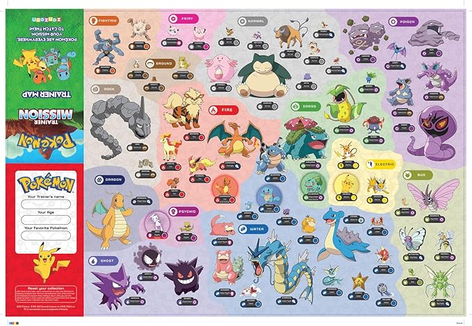 Pokemon Trainer Mission - Electronic Detector Will Guide You On 40 Missions, Voice & Light Instructions, Collect 65 Pokemon, Trainer Map, Kids 5+ Brown Box Packaging