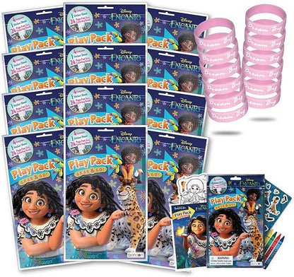Encanto Birthday Party Supplies Set for Kids, Boys and Grils - Bundle with 12 Encanto Activity Play Packs Grab & GO with Mini Coloring Books, Encanto Stickers, and More Party Favors