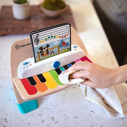 Baby Einstein and Hape Magic Touch Piano Wooden Musical Toddler Toy, Age 6 Months and Up