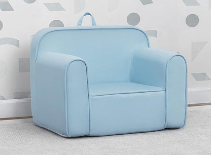 Delta Children Cozee Chair for Kids for Ages 18 Months and Up, Light Blue