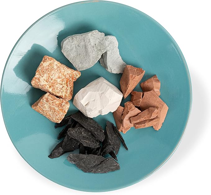 HITT Edible Clay Chunks Set – 5 sorts of Clay for Eating 8.8 oz (250 gr) Zero Additives ASMR Food for Pica Cravings, Handpicked Edible Dirt