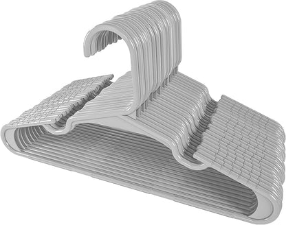 Utopia Home 40 Pack Kids Hangers - 11.5 Inch Plastic Baby Hangers for Closet - Childrens Hanger for Clothes & Infant Hanger for Closet - Ideal for Everyday Standard Use (Gray)