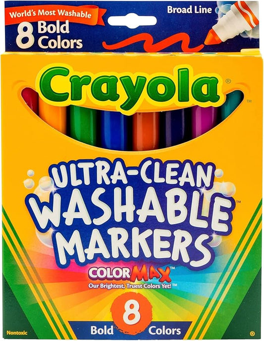 Crayola 8 Ct Bold Broad-Line Washable Markers