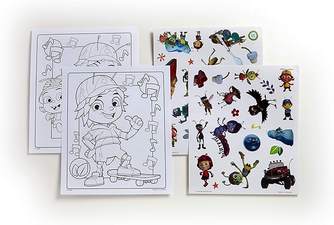 Crayola Beat Bugs Color & Sticker Book, Gift for Kids, Age 3, 4, 5, 6