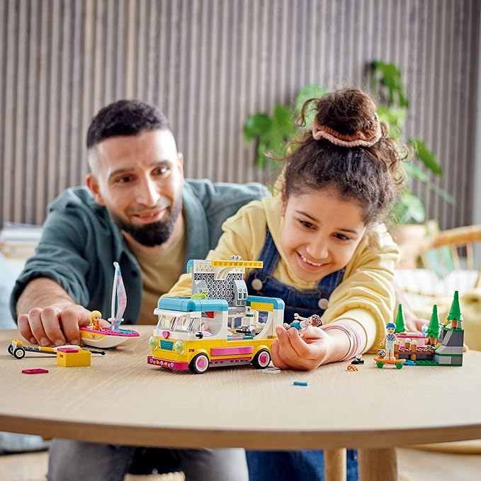 LEGO Friends Forest Camper Van and Sailboat 41681 Building Kit; Forest Toy; New 2021 (487 Pieces)