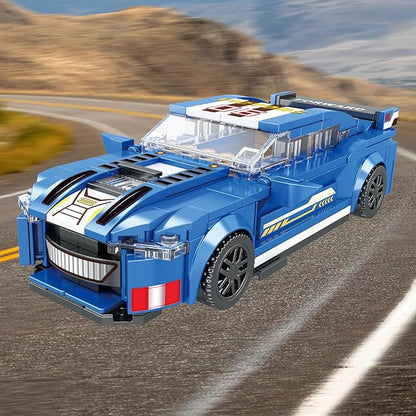 Car Models Building Toys Sportscar Building Block Sets Collectible Model Car Kits Building Blocks, Speed Champions Racing Toy Cars for Kids Age 6+,Compatible with Classic Brick,382 PCS 88015