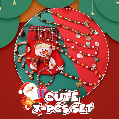 PinkSheep Toddler Jewelry Kids Jewelry Kids Necklace Choker and Bracelet 3 Pack 9pcs, Little Girls Jewelry In Box, Flower Girl Gift Kids Girls Accessories