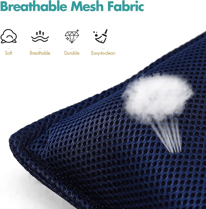 S AFSTAR Adjustable Floor Chair, Cushioned Lounger Recliner with 6-Position Comfortable Back Support & Thick Padded, Lazy Sofa Floor Gaming Chair, Floor Seat for Gaming Reading Meditation (Navy)