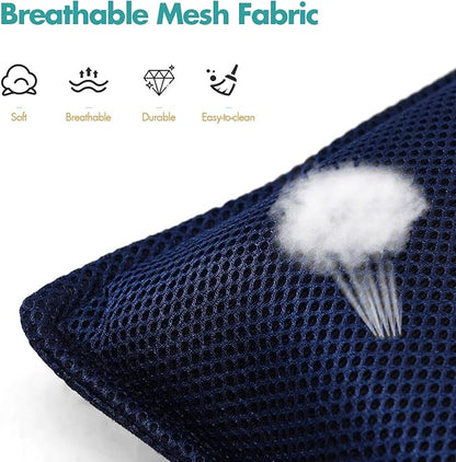 S AFSTAR Adjustable Floor Chair, Cushioned Lounger Recliner with 6-Position Comfortable Back Support & Thick Padded, Lazy Sofa Floor Gaming Chair, Floor Seat for Gaming Reading Meditation (Navy)