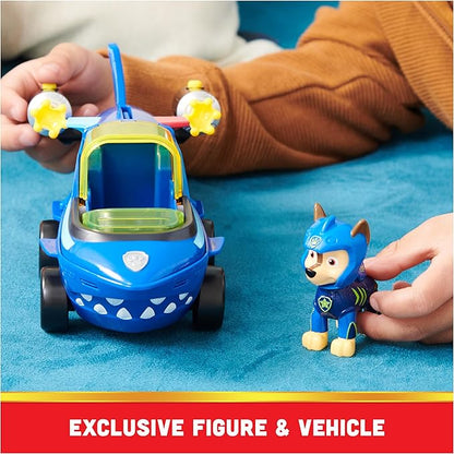 Paw Patrol Aqua Pups, Chase Transforming Shark Vehicle with Collectible Action Figure, Kids Toys for Ages 3 and up
