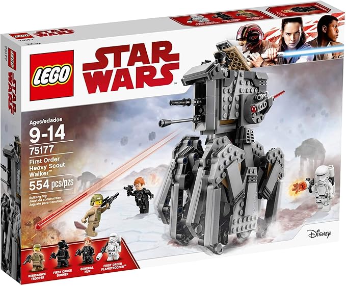 LEGO Star Wars Episode VIII First Order Heavy Scout Walker 75177 Building Kit,108 months to 168 months (554 Piece)