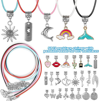 Sofier Charm Bracelet Making Kit DIY Jewelry Making Supplies Charm Bracelets Beads Necklace Making for Teen Women Adult Gift Crafts for Girls Ages 8-12