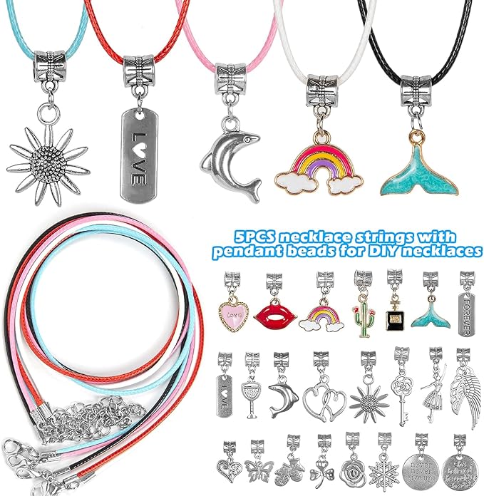 Sofier Charm Bracelet Making Kit DIY Jewelry Making Supplies Charm Bracelets Beads Necklace Making for Teen Women Adult Gift Crafts for Girls Ages 8-12