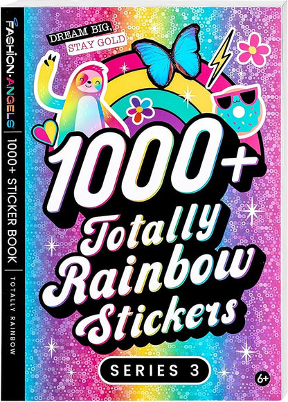 Fashion Angels 1,000+ Totally Rainbow Sticker Book, Includes Fun & Colorful Craft Stickers, Ideal for Accessorizing Kids & Teens Notebooks, Journals & More