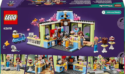 LEGO Friends Heartlake City Cafe Toy for Children - Building Pastry - Creative Hobby and Gift Idea for Girls and Boys from 6 Years - 3 Mini Dolls and a Dog 42618