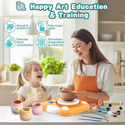 Pottery Wheel for Kids, Birthday Christmas Gifts Toys for Boy Girls Age 6 7 8 9 10 11 12
