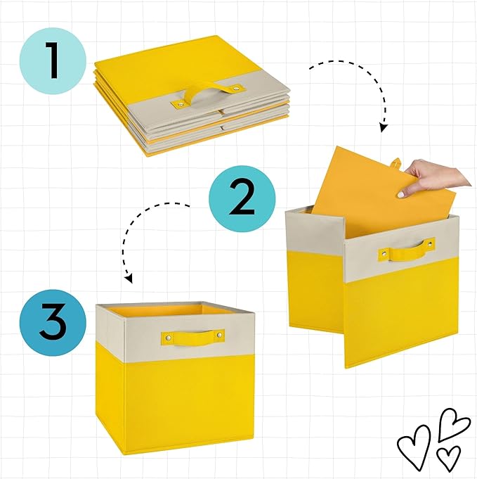 RiverRidge Kids storage bins - 10.5 Cube Storage Organizer with Handles – Olive Two-Tone closet organizers and storage for Toys, Shoes & More - Fits RiverRidge Cabinets