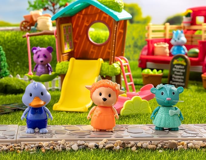 Li’l Woodzeez – 11 Pcs Tree House Playset for Doll Figures – Playhouse Playset with Ladder, Swing & More Accessories – Pretend Play Toy for Kids Age 3+