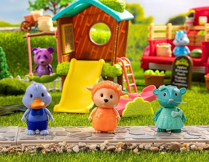 Li’l Woodzeez – 11 Pcs Tree House Playset for Doll Figures – Playhouse Playset with Ladder, Swing & More Accessories – Pretend Play Toy for Kids Age 3+