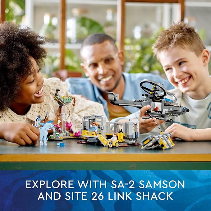 LEGO Avatar Floating Mountains Site 26 & RDA Samson 75573 Building Set - Helicopter Toy Featuring 5 Minifigures and Direhorse Animal Figure, Movie Inspired Set, Gift Idea for Kids Ages 9+