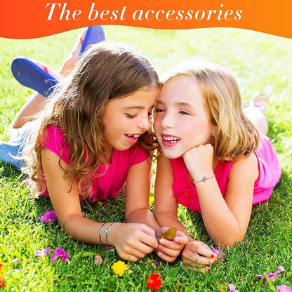 Hicarer 36 Pcs Butterfly Bracelets Party Favors Friendship Bracelets Colorful Adjustable Woven Bracelets for Women Girls Kids Butterfly Fairy Party Favors Christmas Birthday Gifts