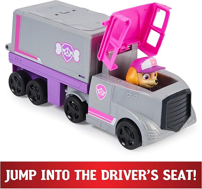 PAW Patrol, Big Truck Pup’s Skye Transforming Toy Trucks with Collectible Action Figure, Kids Toys for Ages 3 and up