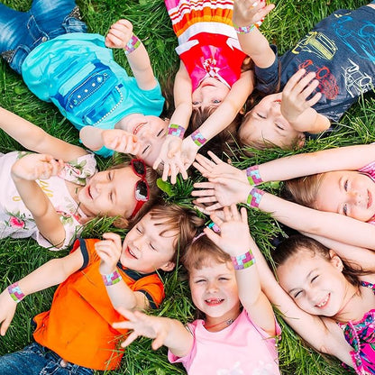 48 Pcs Building Block Slap Bracelet, Building Block Birthday Party Favors Supplies Building Block Birthdays Party Decorations for Boys Girls Toys Gifts Gifts Classroom Prize Reward