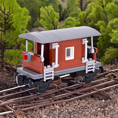 6IN1 City Freight Train Car Building Set, DIY Toys for Teens and Adults, Compatible with Lego 630 Building Accessory (6IN1 Train Set)